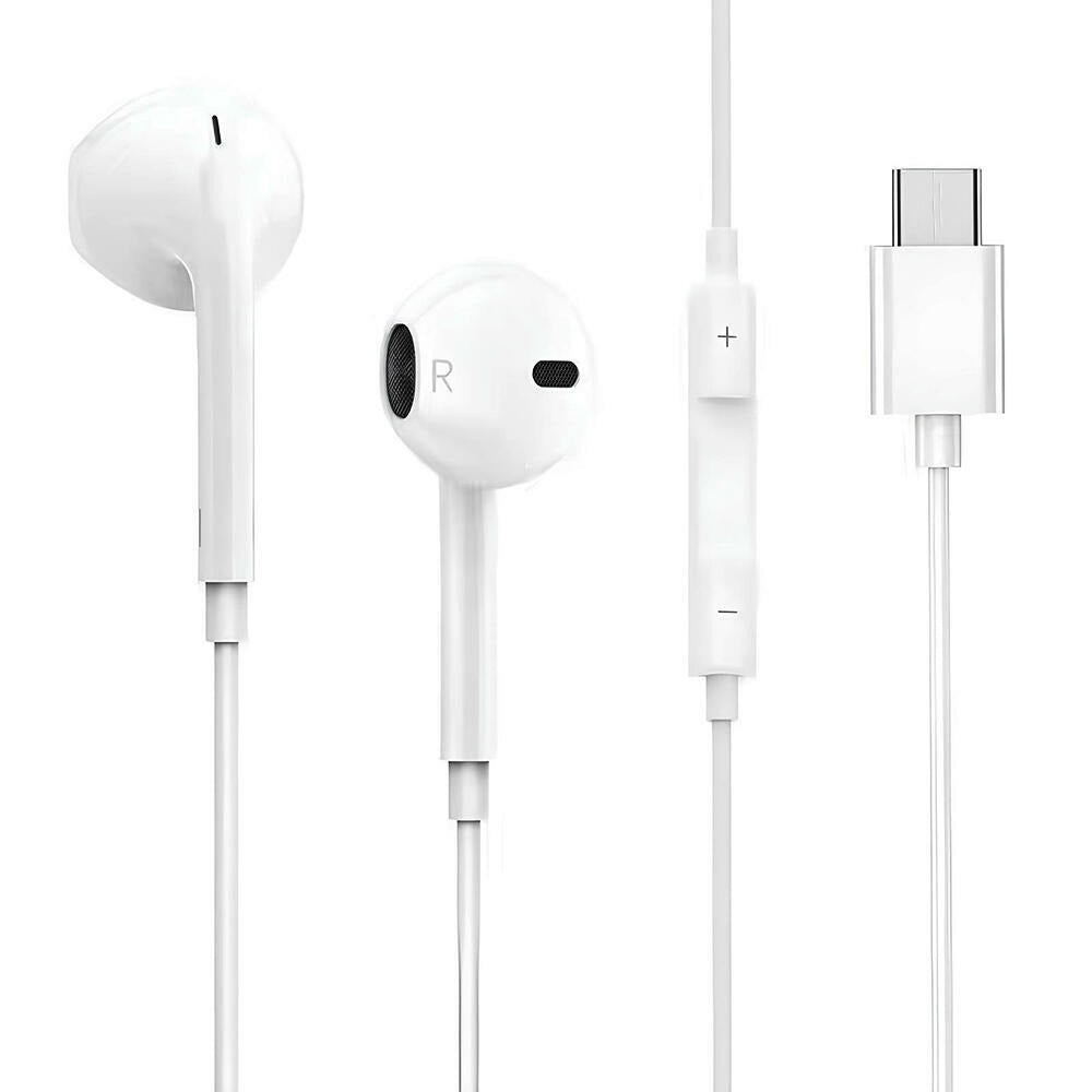 WiredForever – Classic Earbuds with USB C Connector (Compatible with Android & New iPhones 15, 15 Plus, 15 Pro, 15 Pro Max, 16 Series & 16e)